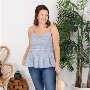 Pink Lily Boutique Smocked Blouse